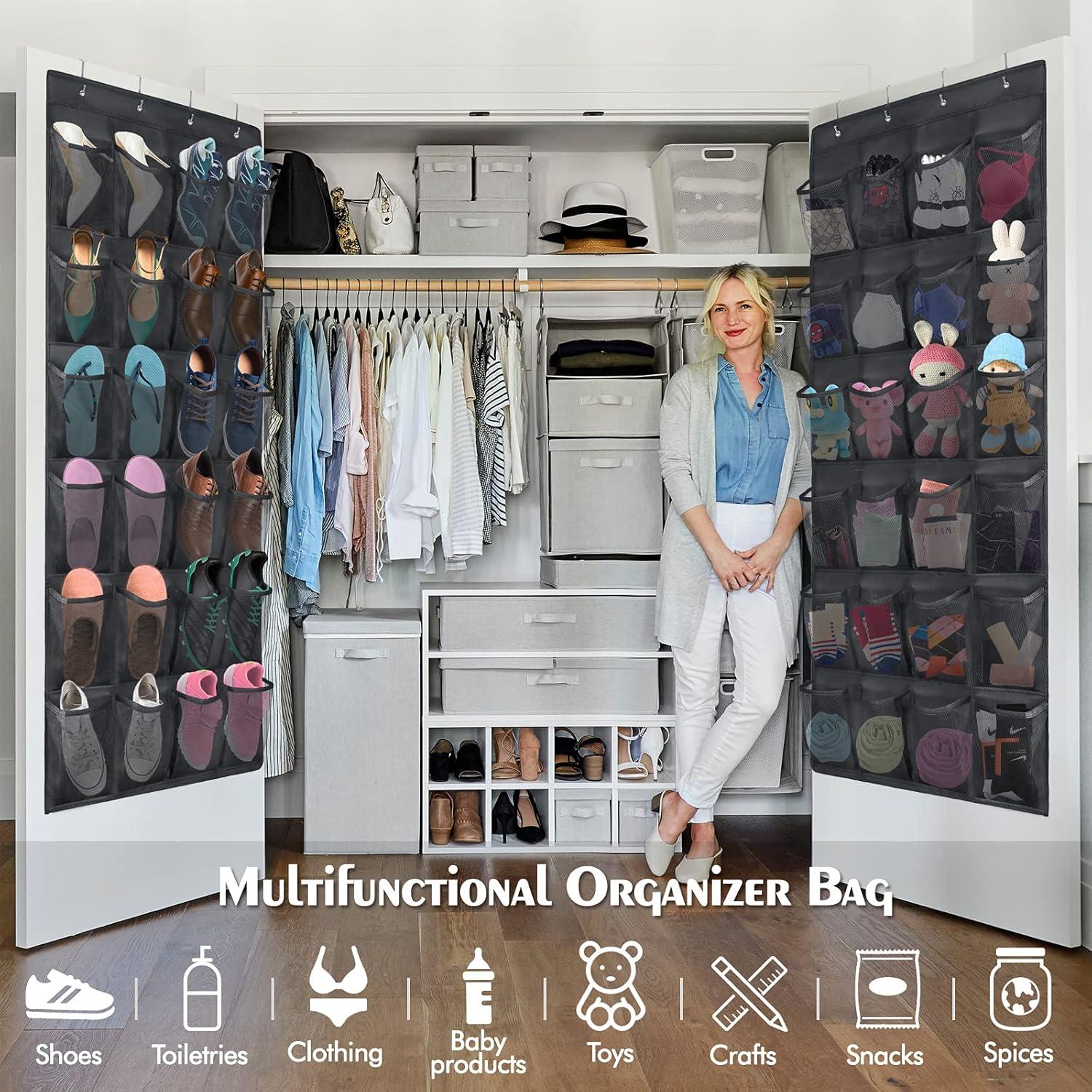 Organizador de zapatos Felibeaco 2 paquetes 48 bolsillos malla