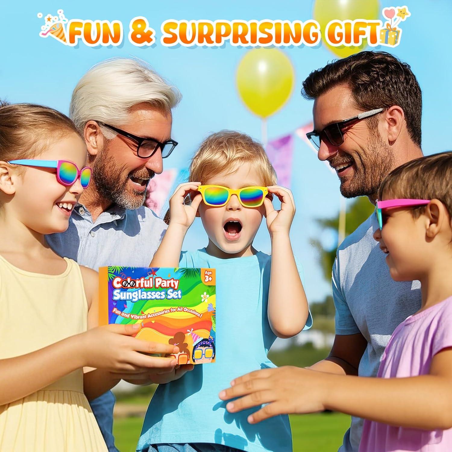 Gafas de Sol para Niños LOVESTOWN UV400 Multicolor 24 Paquetes