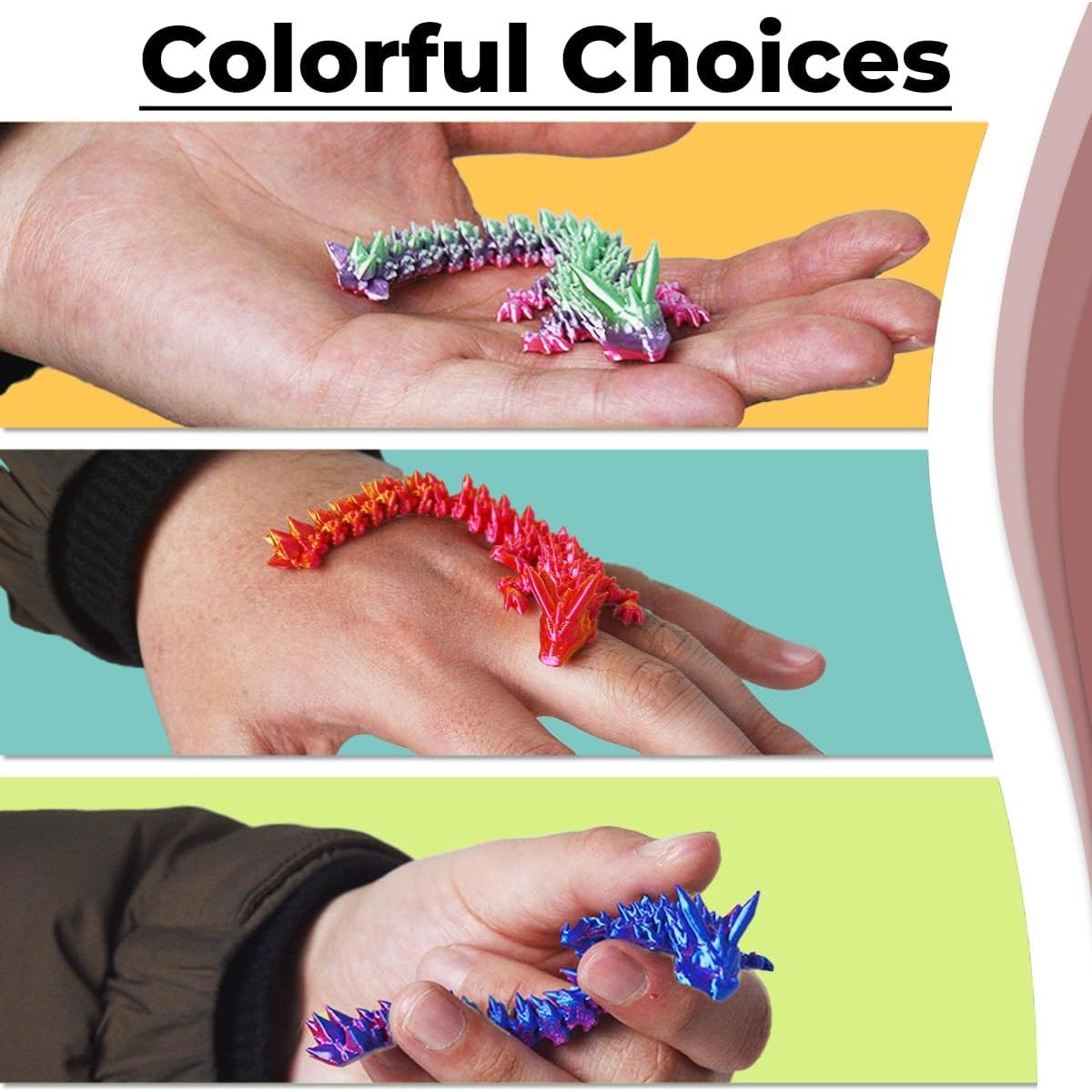 4 Huevos de Dragón Impresos en 3D AUMEILLER - Juguetes Antiestrés