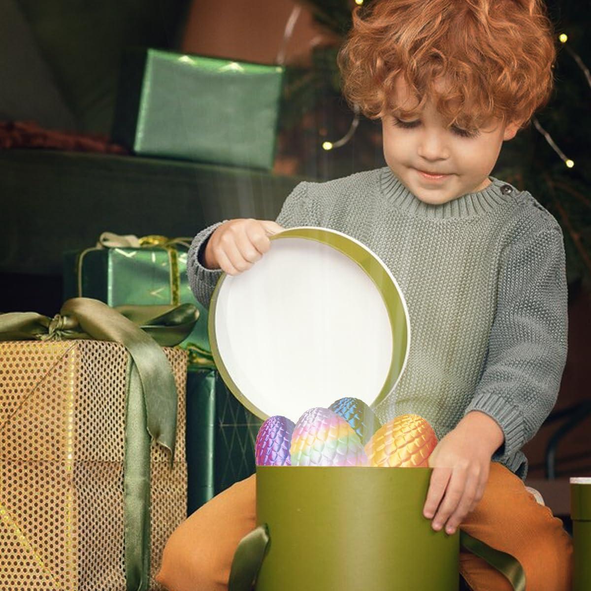 4 Huevos de Dragón Impresos en 3D AUMEILLER - Juguetes Antiestrés