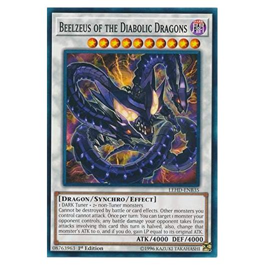 Yu-Gi-Oh! - Beelzeus of The Diabolic Dragons - LEHD-ENB35 - Common - 1st Edition - Legendary Hero Decks - Aesir Deck