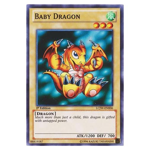 Carta Dragón Bebé Yu-Gi-Oh! 1ra Edición Super Rara
