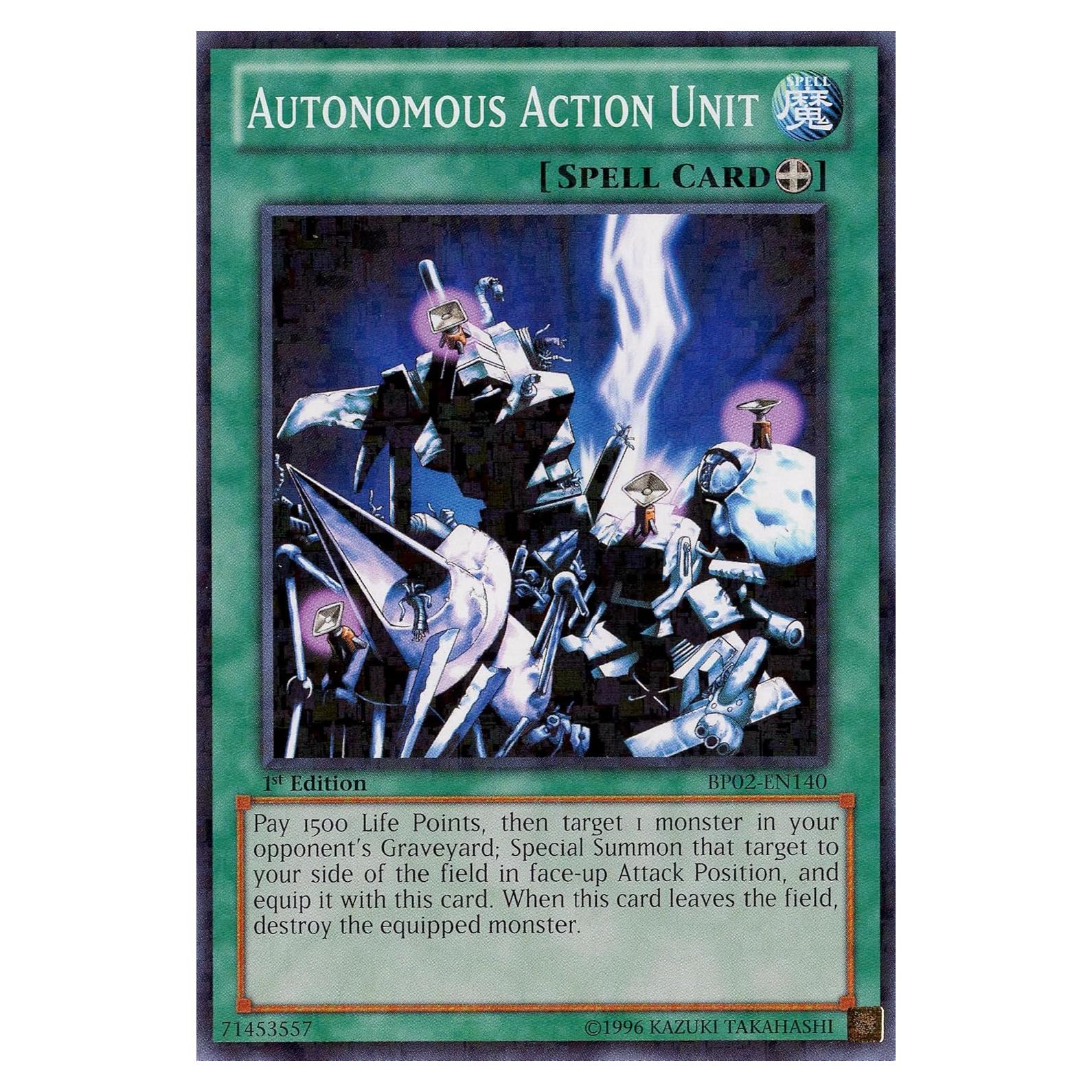 YU-GI-OH! - Autonomous Action Unit (BP02-EN140) - Battle Pack 2: War of The Giants - 1st Edition - Mosaic Rare
