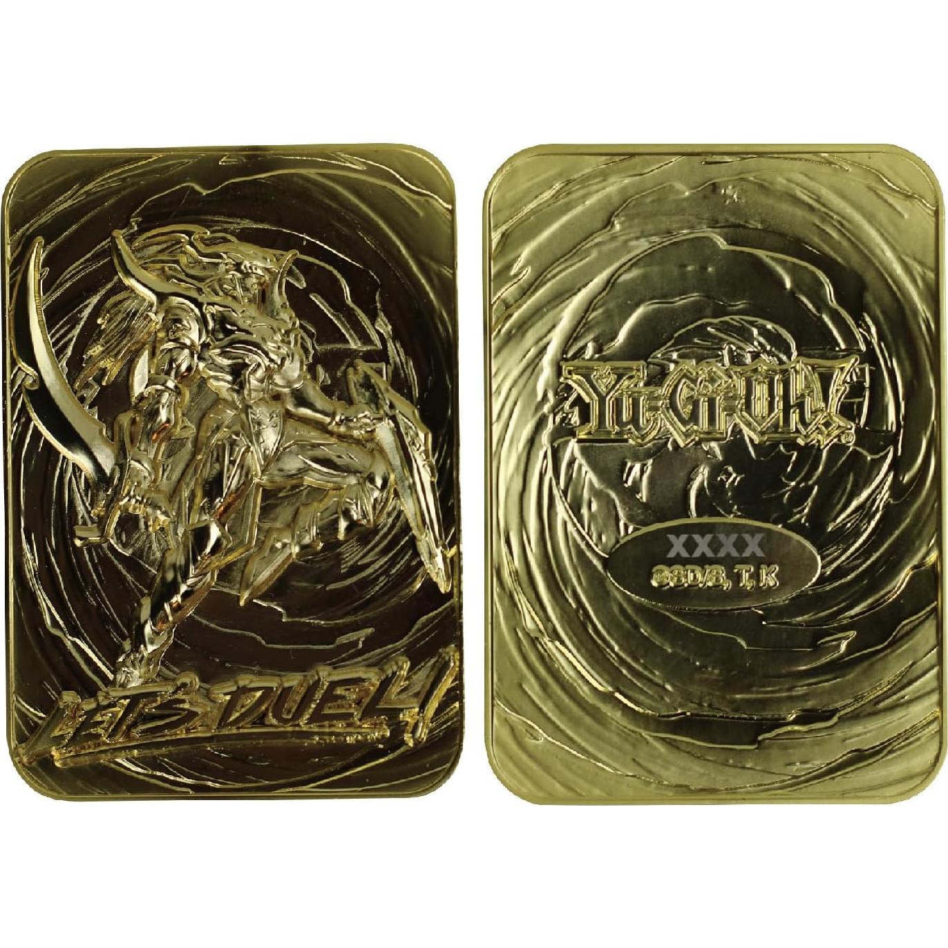 Tarjeta de Metal Yu-Gi-Oh! Black Luster Soldier Oro 24k