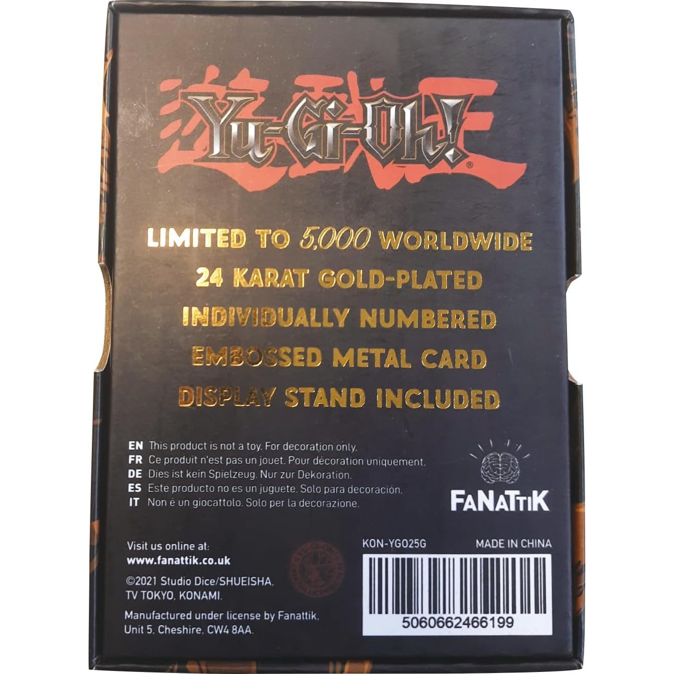 Tarjeta de Metal Yu-Gi-Oh! Black Luster Soldier Oro 24k