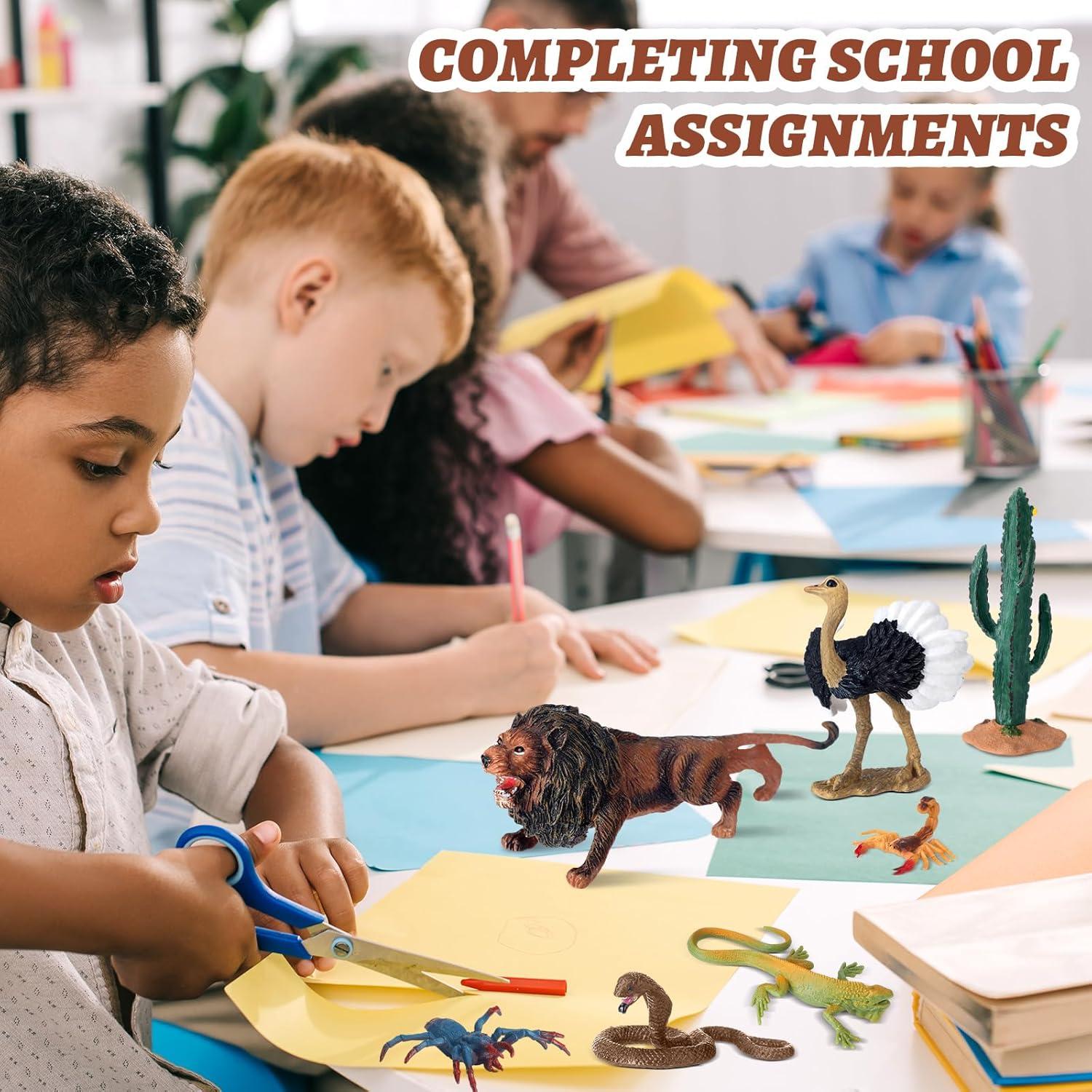 Juego de 25 Figuras de Animales del Desierto Jexine