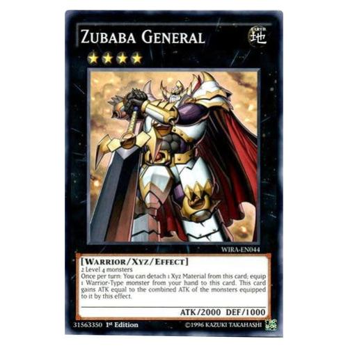 YU-GI-OH! - Zubaba General - WIRA-EN044 - Common - 1st Edition (WIRA-EN044) - Wing Raiders - 1st Edition - Common