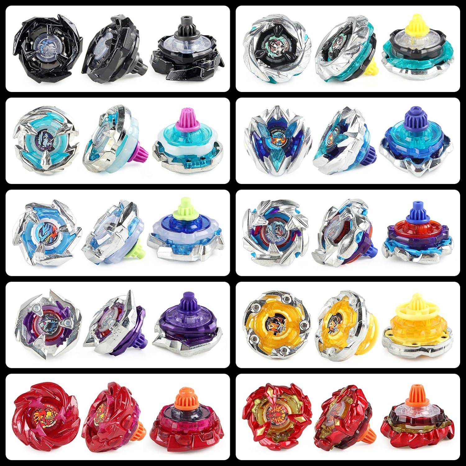 Set de Peonzas Batalladoras Daoyehsy con 10 Peonzas y 3 Lanzadores