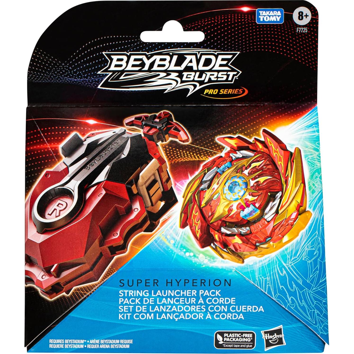 Lanzador de Cuerda Beyblade Burst Pro Super Hyperion - Juguete 8+