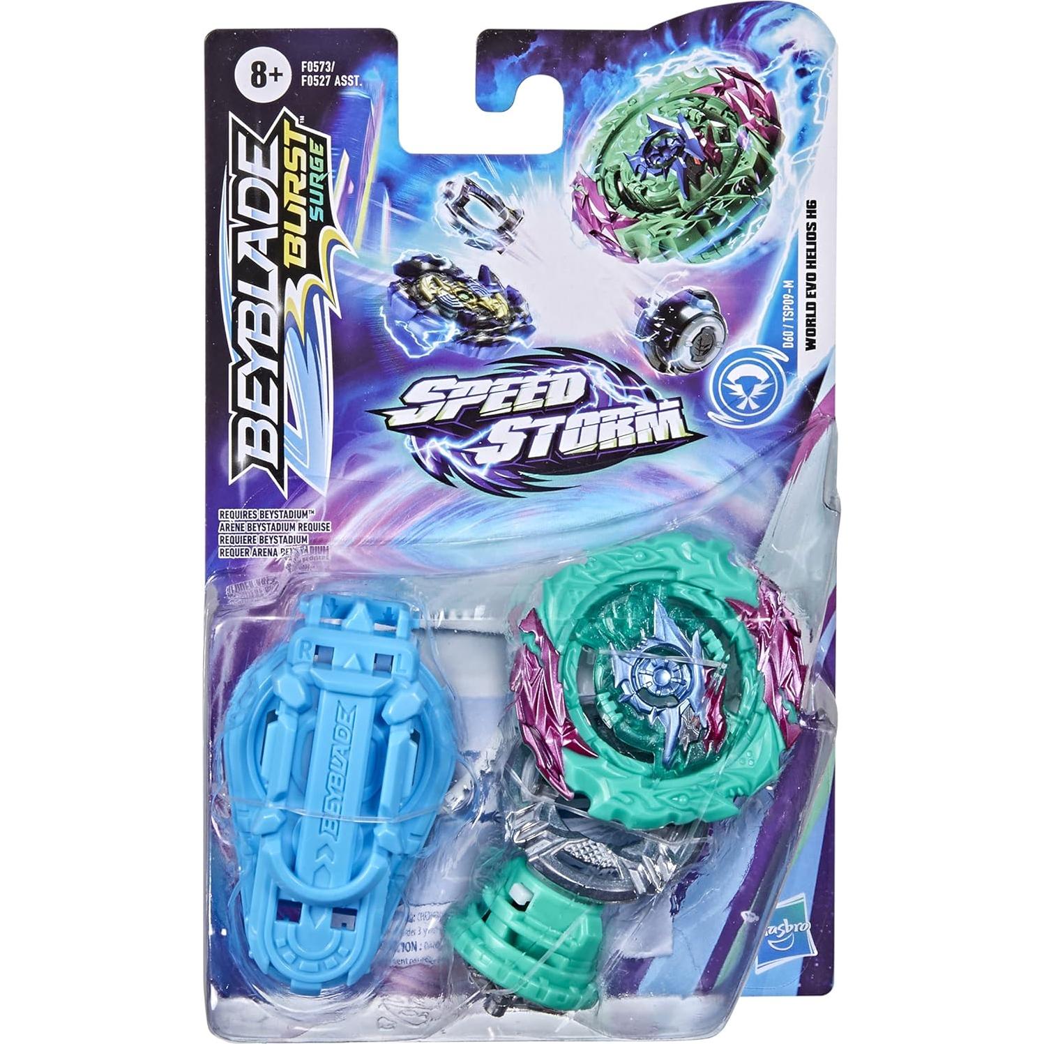 Peonza Beyblade Burst Speedstorm Helios H6 con Lanzador - Juguete