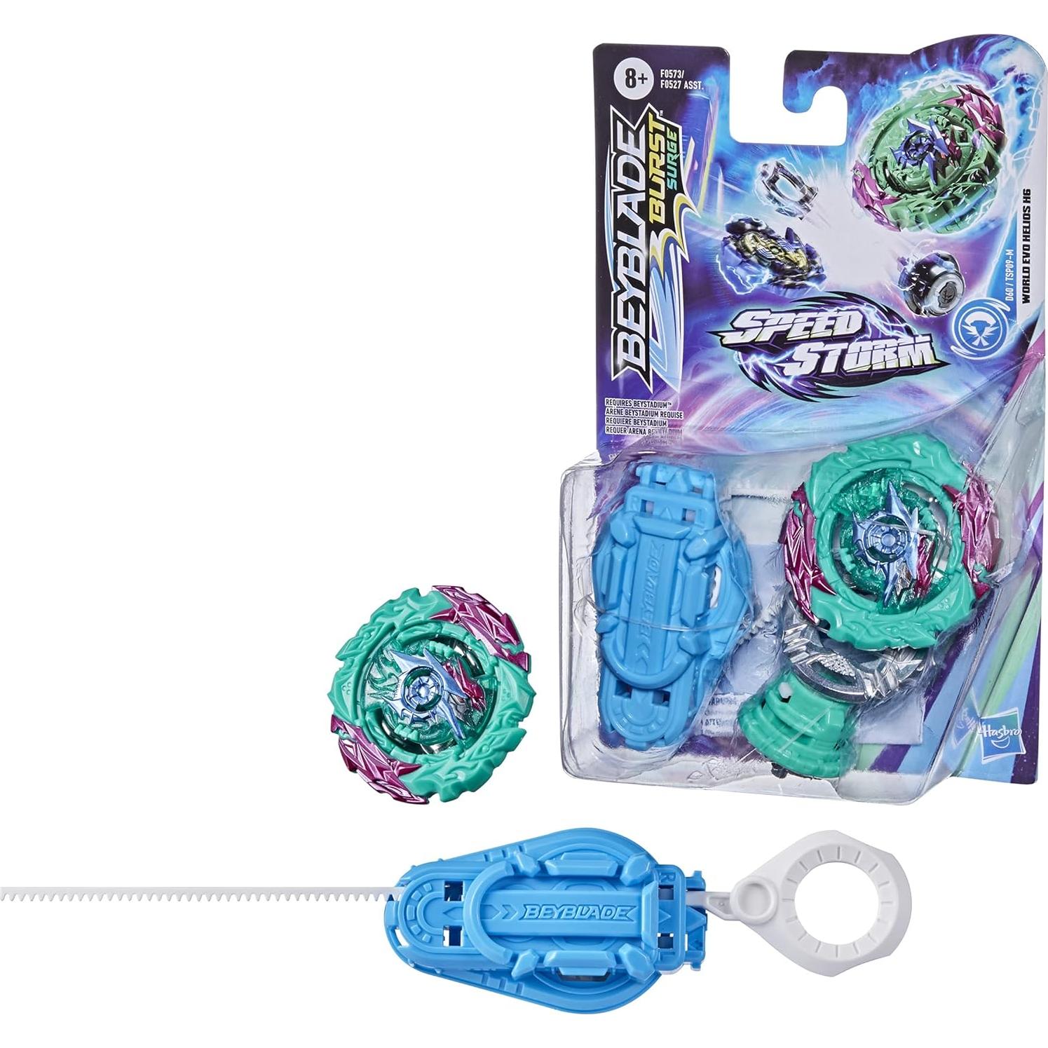 Peonza Beyblade Burst Speedstorm Helios H6 con Lanzador - Juguete