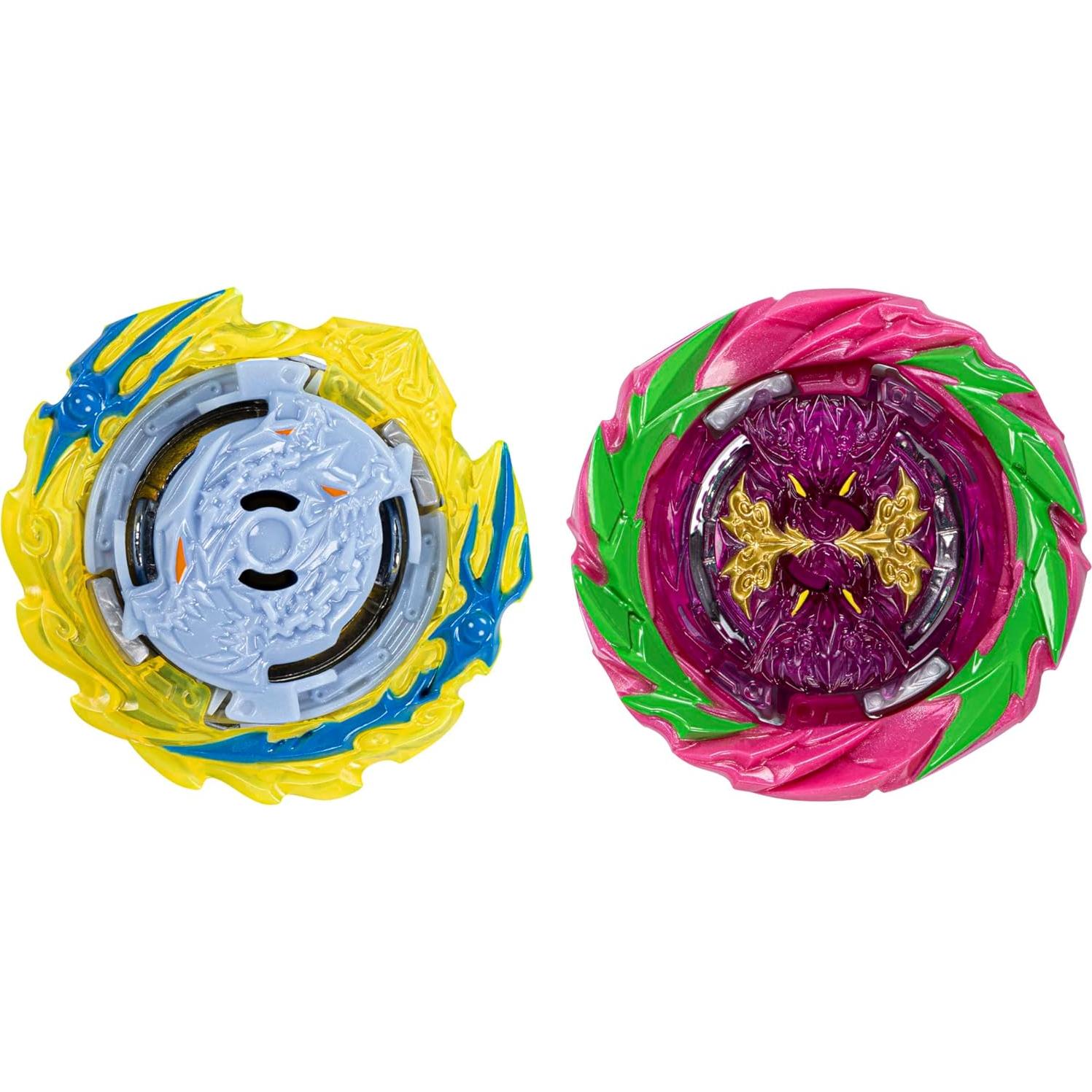 Beyblade Burst QuadStrike Doble Fierce Bazilisk B8 y Hydra Kerbeus K8