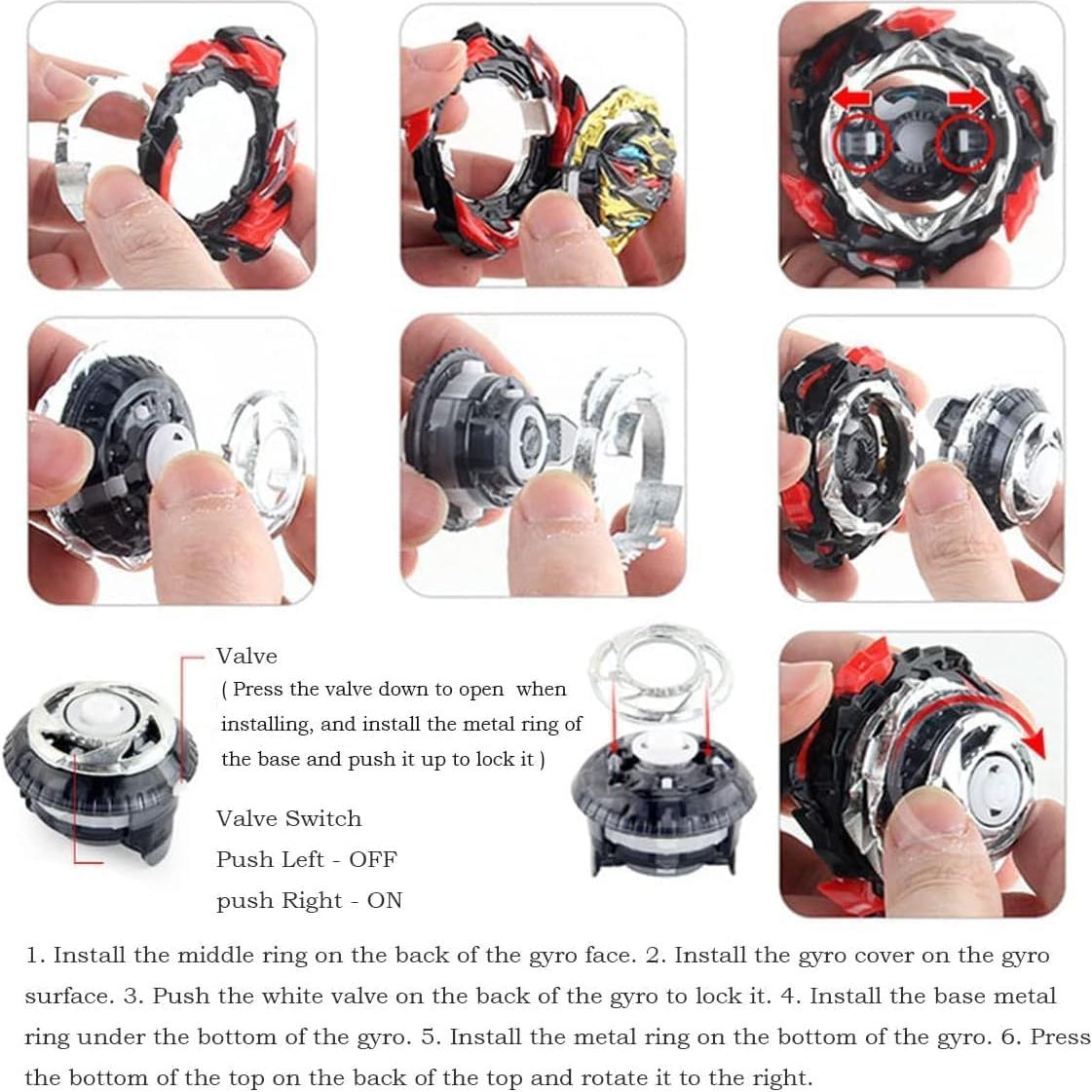 Tops de Batalla Burst Superking B-206 Esste con Lanzador