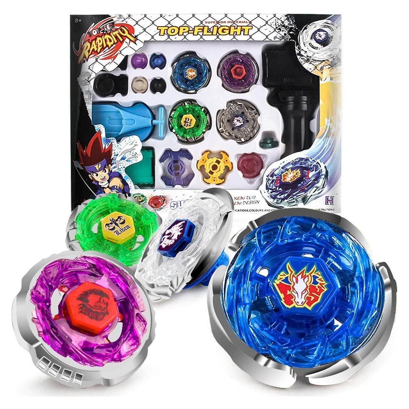 Conjunto de Batalla Bey Metal Fusion Faisly con Lanzador 4D