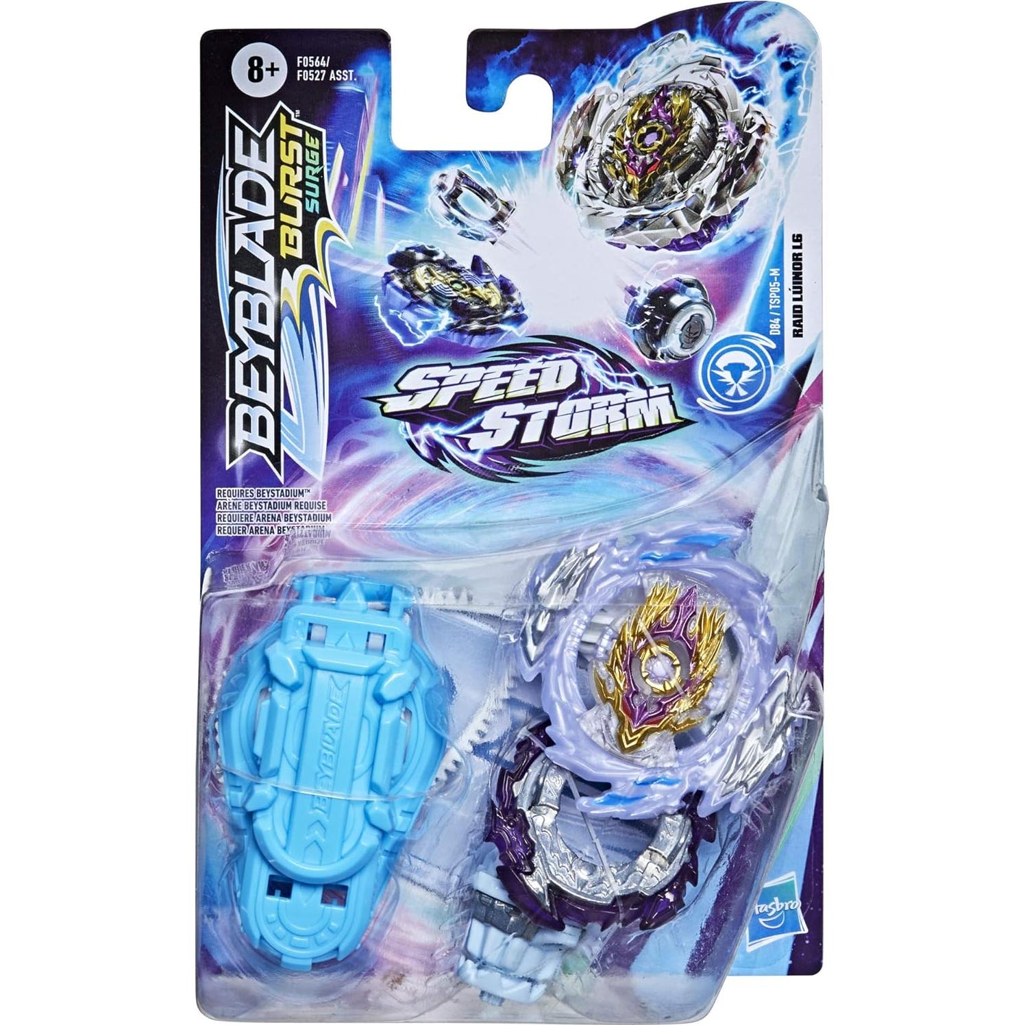 Peonza Beyblade Burst Speedstorm Raid Luinor L6 con Lanzador