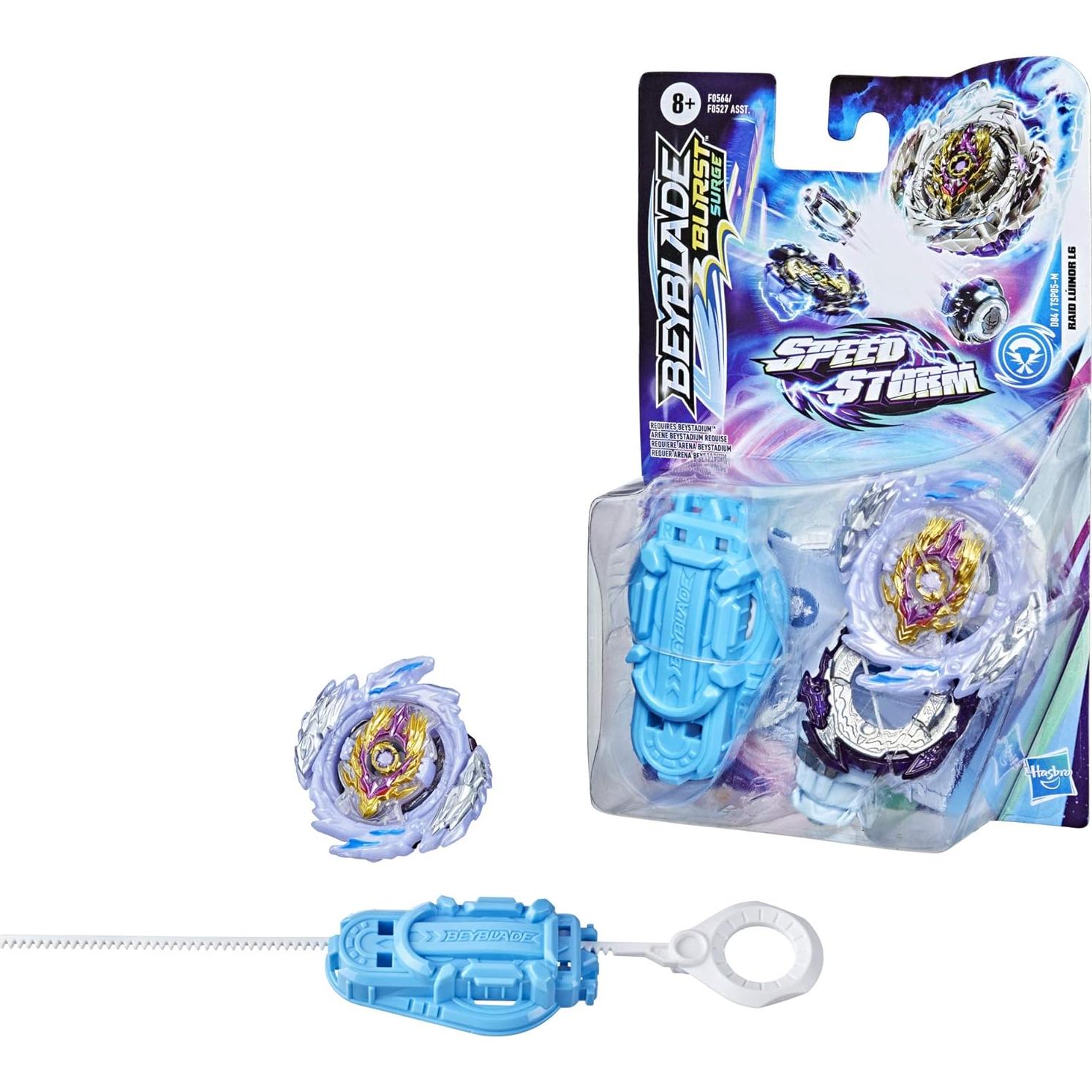 Peonza Beyblade Burst Speedstorm Raid Luinor L6 con Lanzador