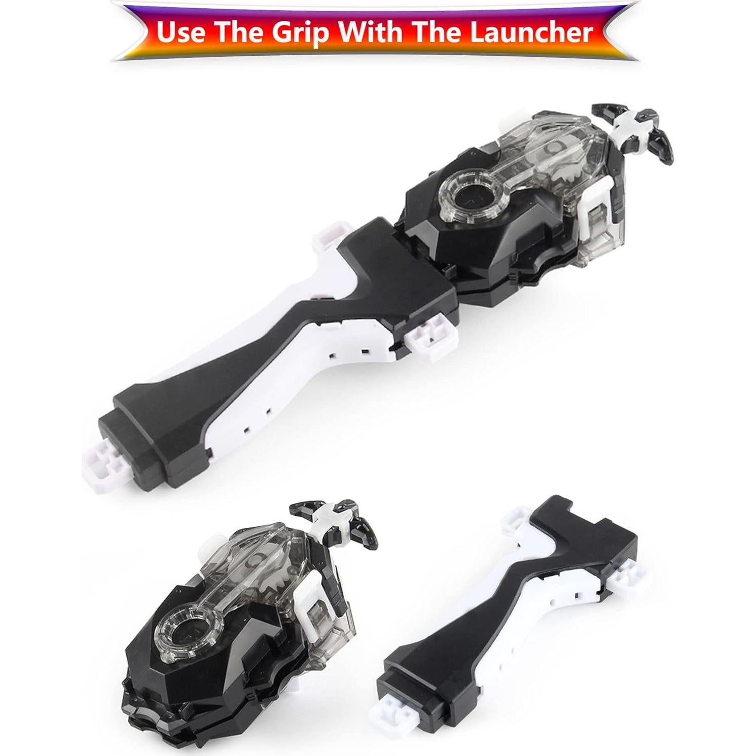 Bey Battling Tops Burst B-184 Lanzador Personalizado Negro