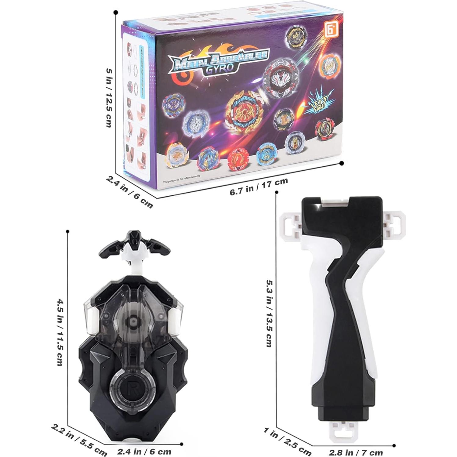 Bey Battling Tops Burst B-184 Lanzador Personalizado Negro