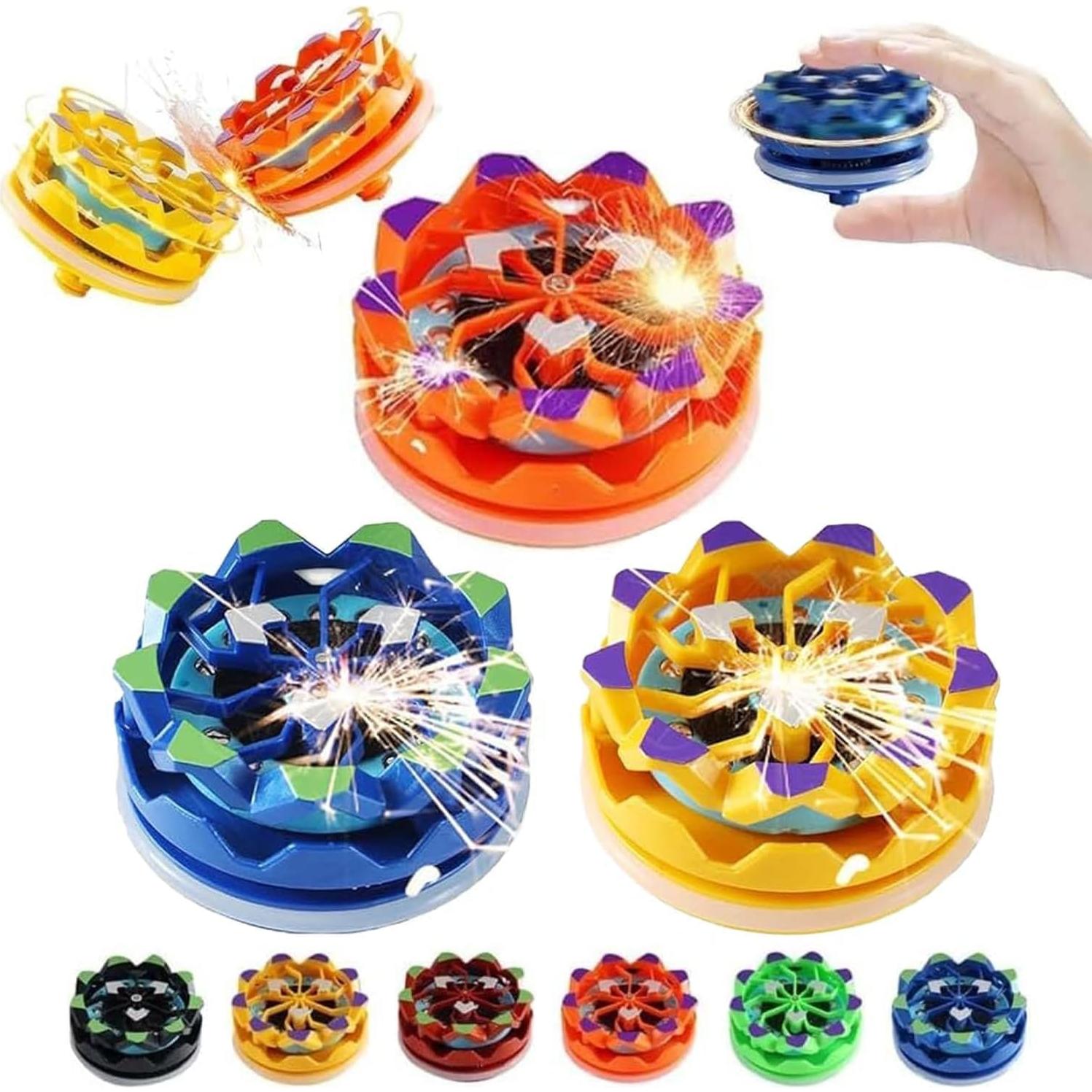 Giroscopio de Punta de Dedo Pegxtwu con Efecto Fuegos Artificiales