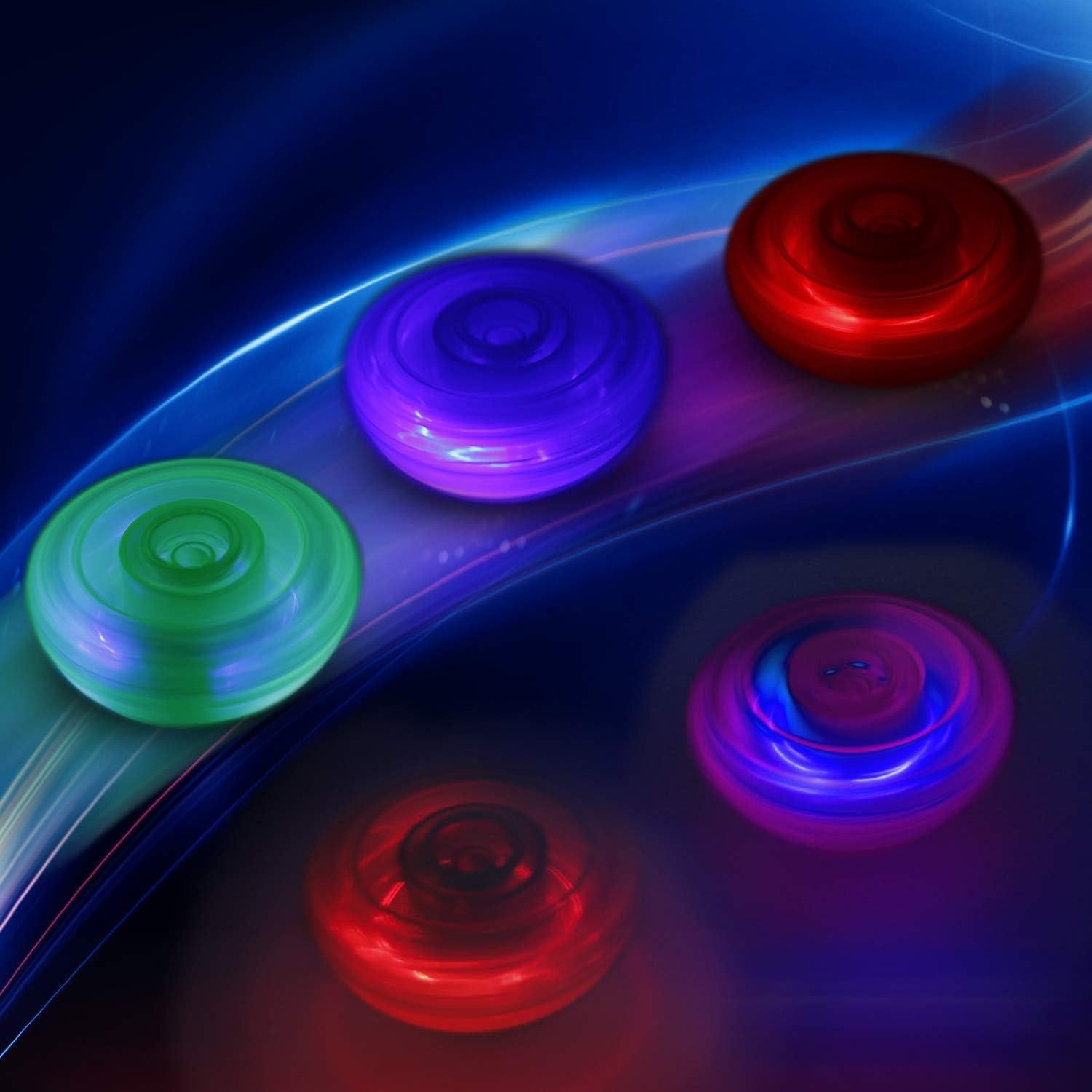 Paquete de 12 Trompos Giratorios UFO Iluminados LED - Juguetes para Niños