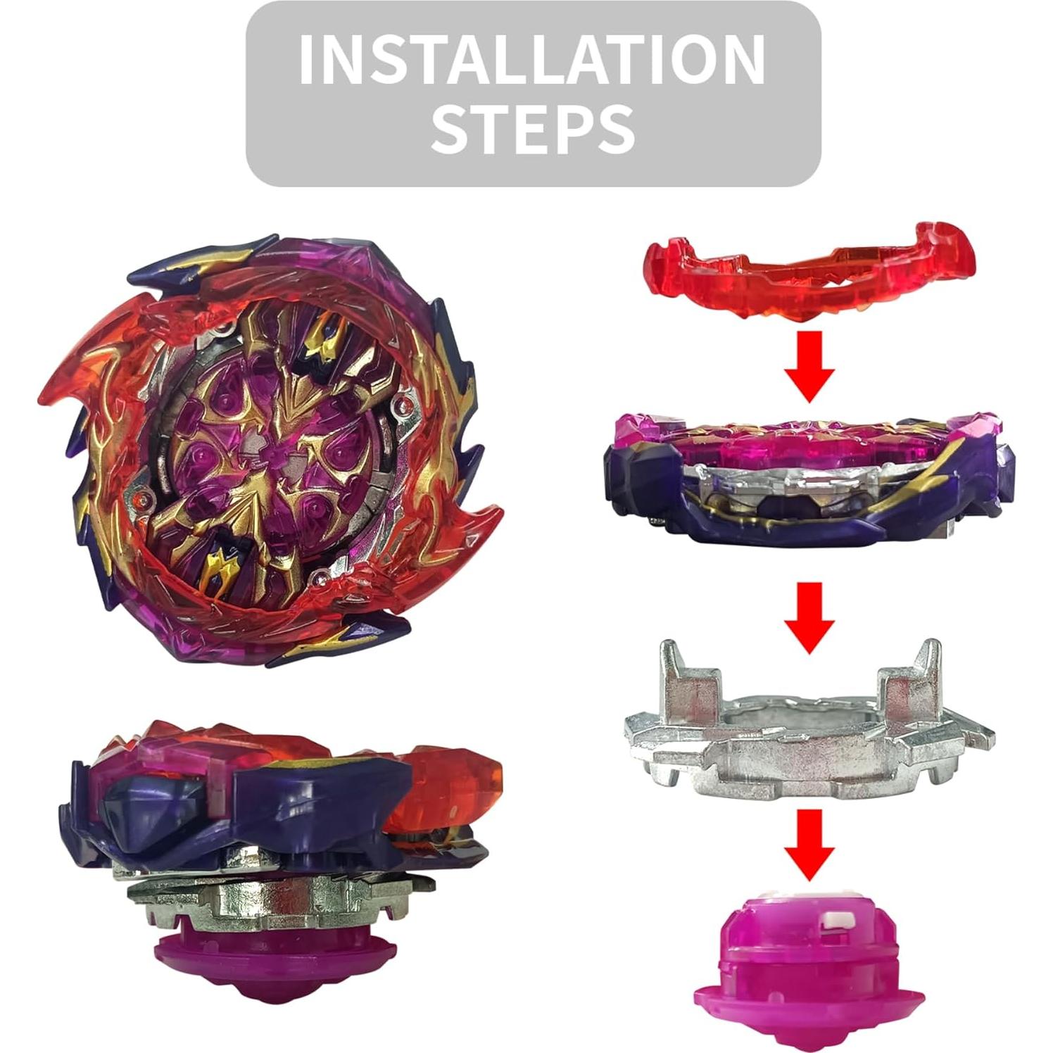 Bey Battle Tops Metal Fusion B-157 con Lanzador Grip