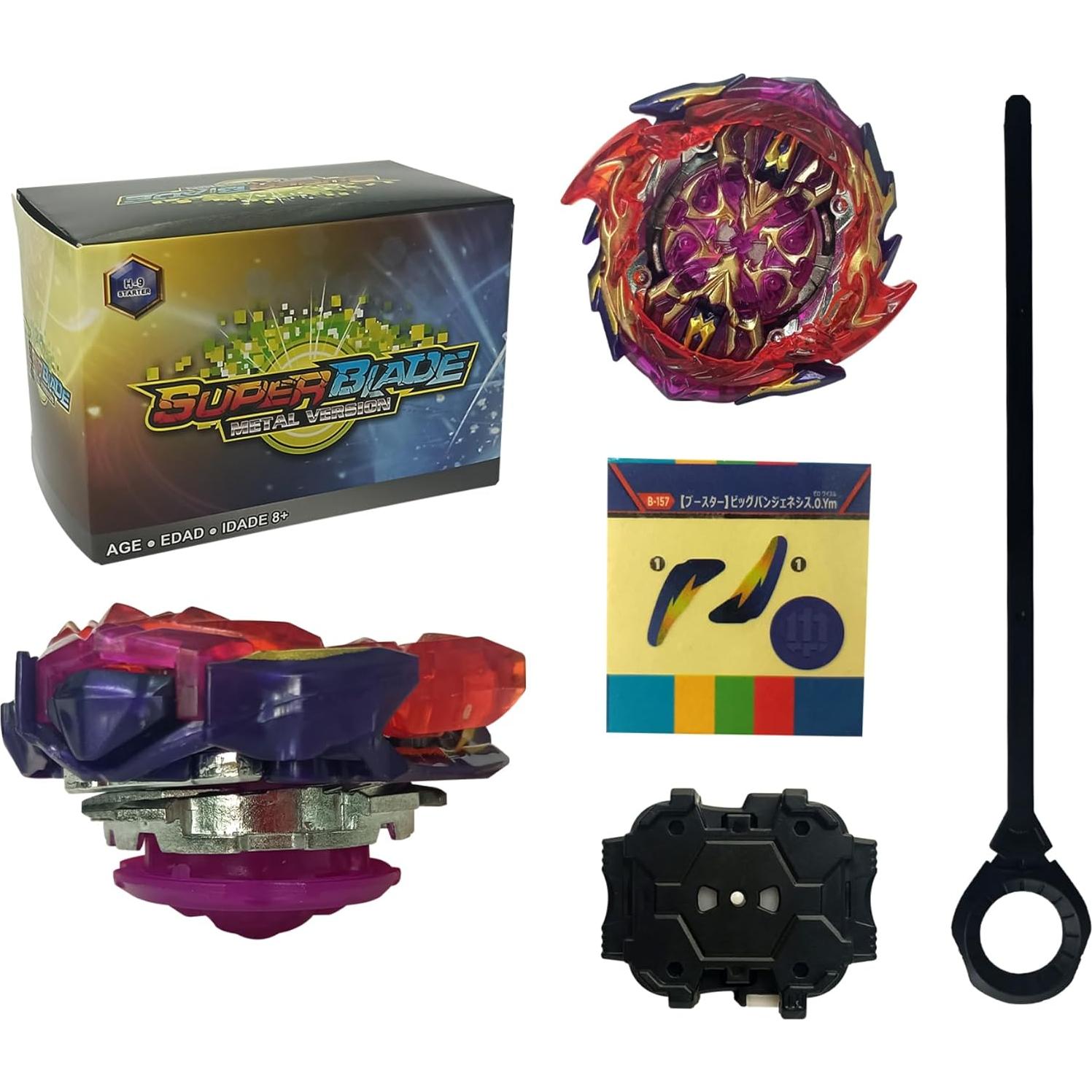 Bey Battle Tops Metal Fusion B-157 con Lanzador Grip