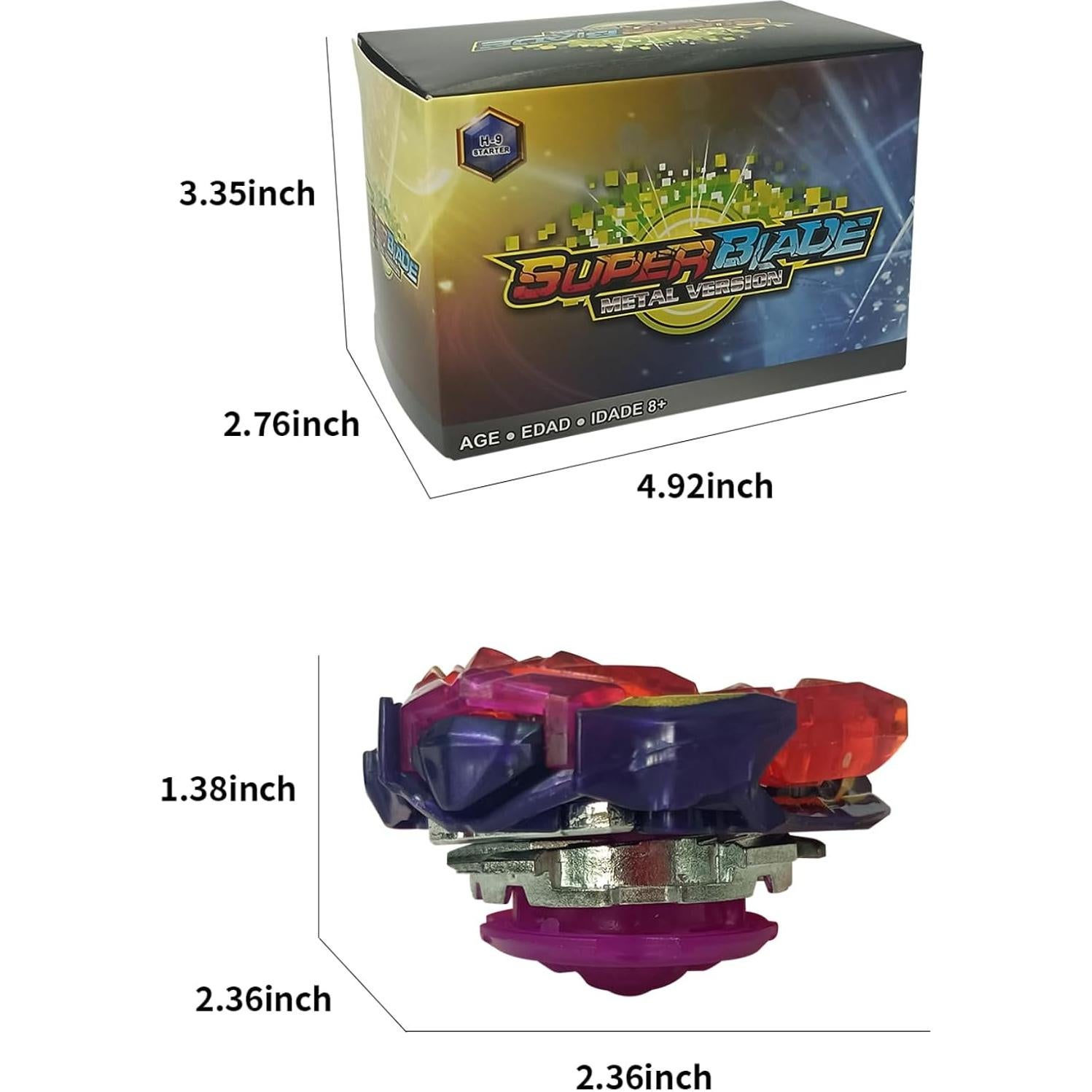 Bey Battle Tops Metal Fusion B-157 con Lanzador Grip