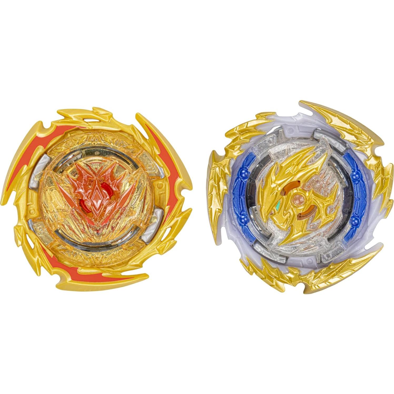 Beyblade Burst QuadDrive Doble Peonza Destruction Belfyre B7 y Decay Perseus P7 - Juguetes de Batalla