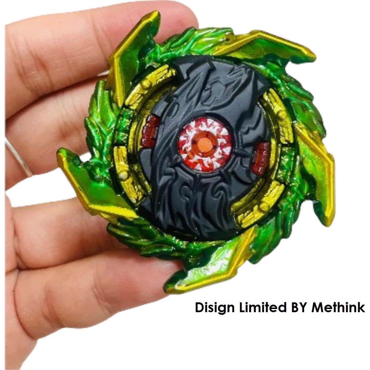 Tops de Batalla Metal Fusión Methink Verde y Oro 7.6cm