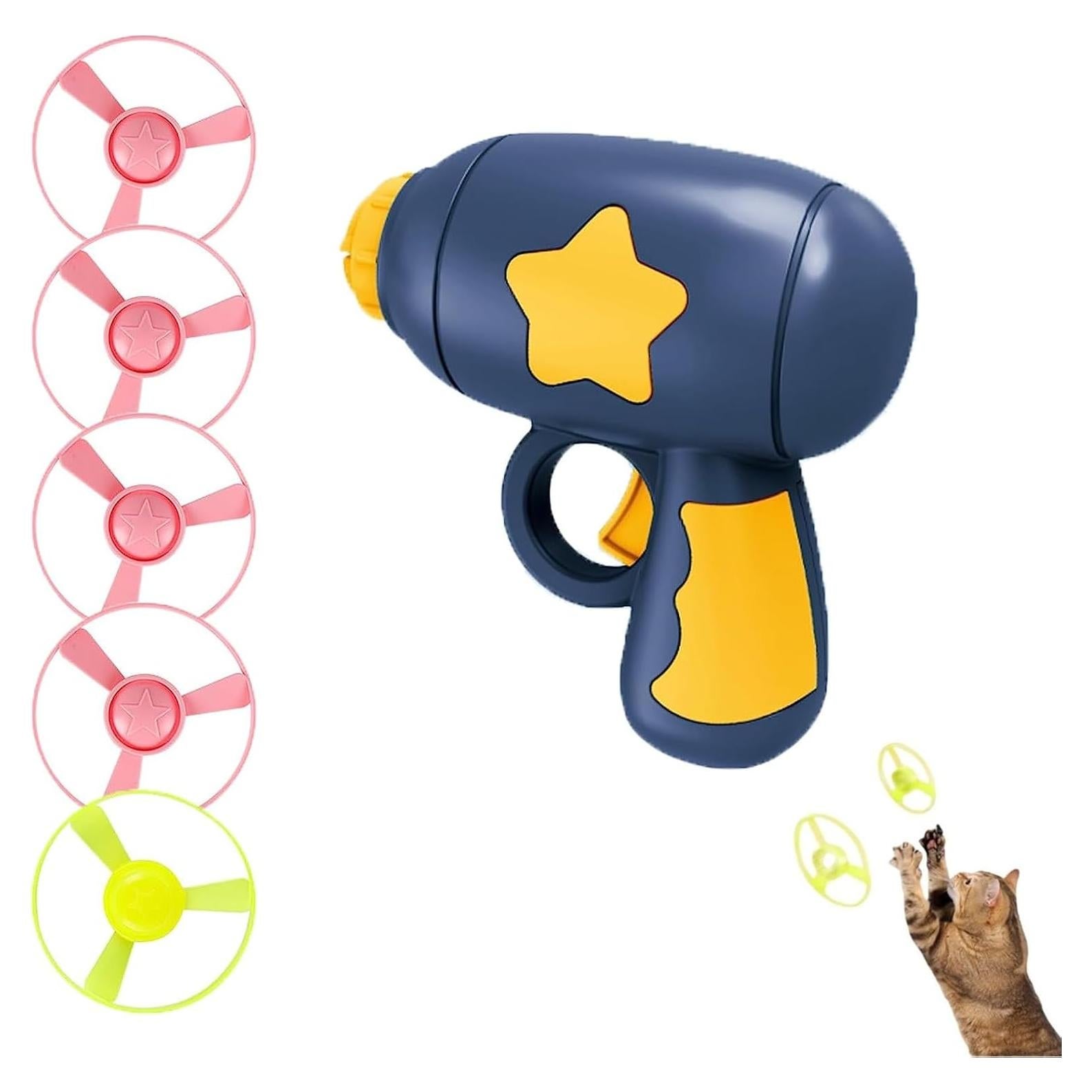 Juguete Interactivo Helicóptero OPLISTE para Gatos Azul