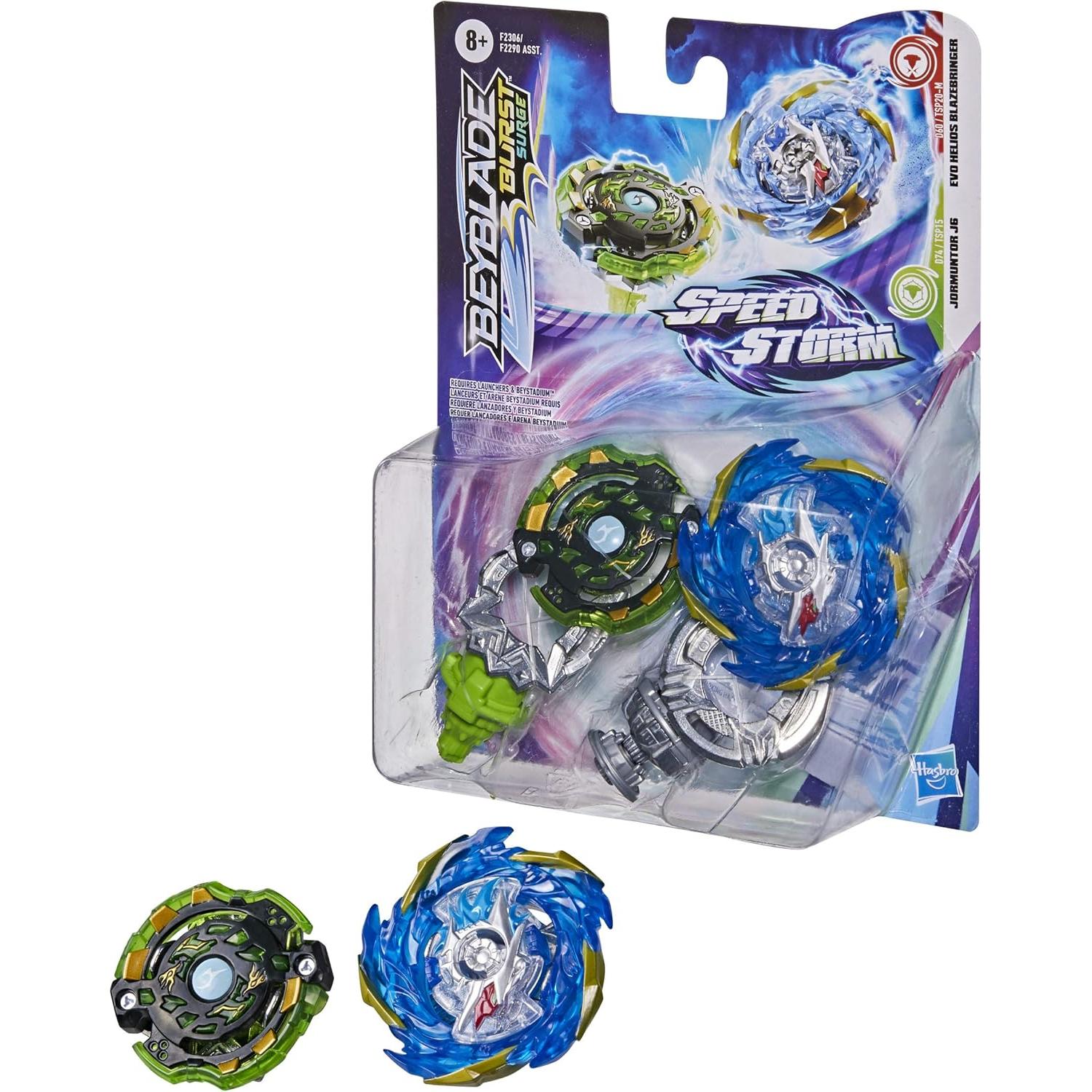 Beyblade Burst Speedstorm Doble Pack Evo Helios y Jormuntor