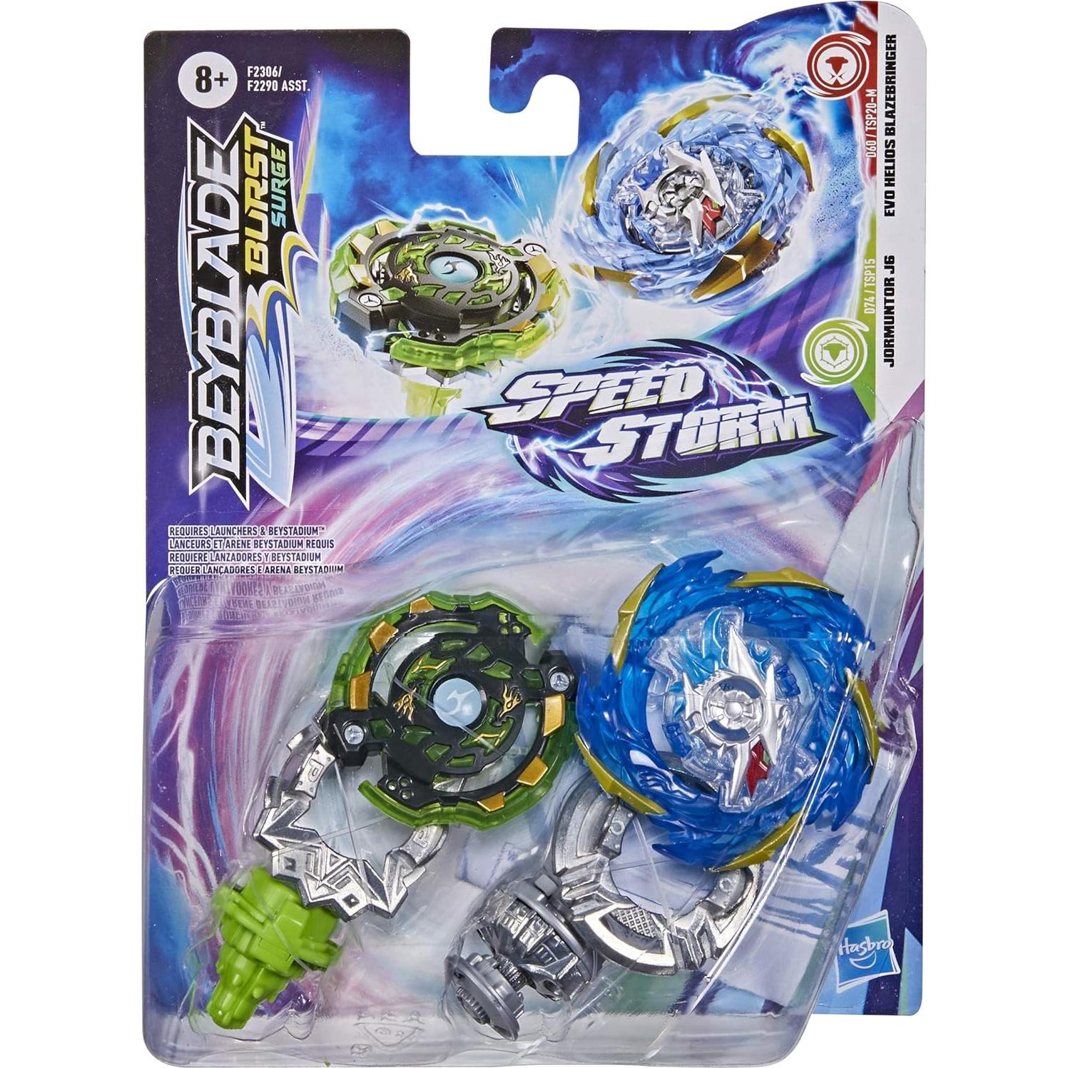 Beyblade Burst Speedstorm Doble Pack Evo Helios y Jormuntor