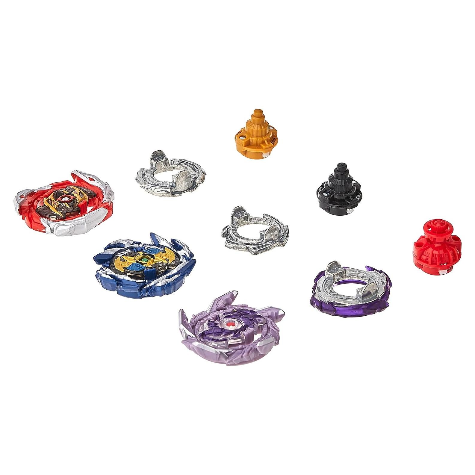 Beyblade Burst Surge Speedstorm 3-Pack - Kolossal Fafnir F6, Spear Dullahan D6, Brave Roktavor R6