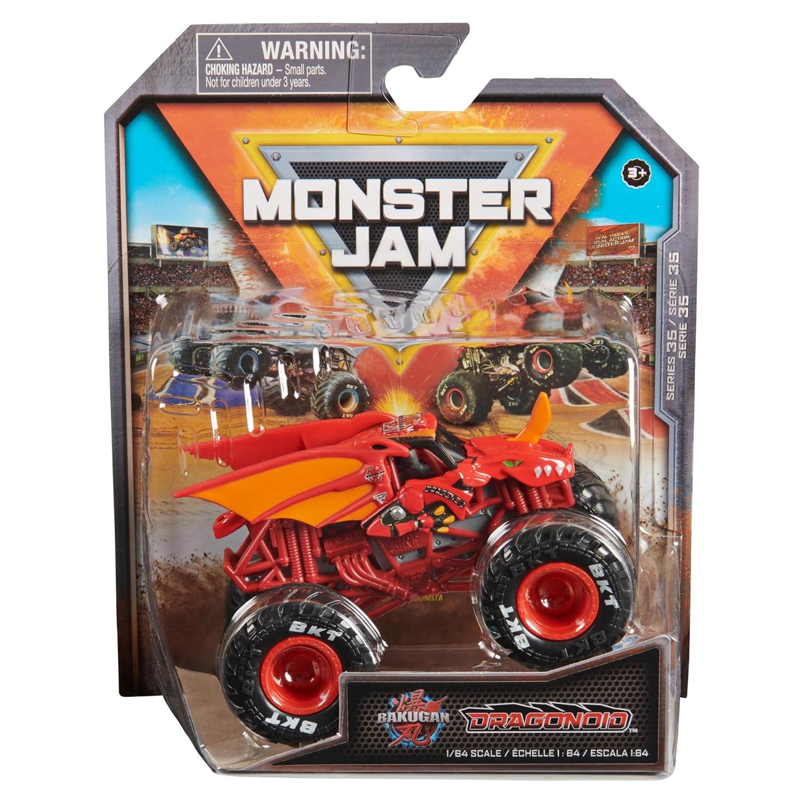 Camión Monster Jam Spin Master Dragonoid 1:64 Metal Fundido
