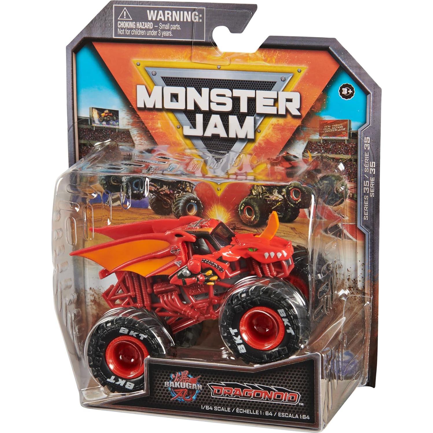 Camión Monster Jam Spin Master Dragonoid 1:64 Metal Fundido