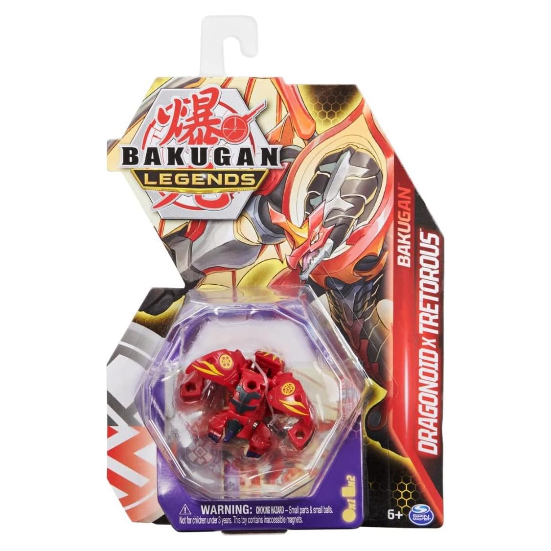 Bakugan Leyendas 2023 Dragonoid x Tretorous figura 5 cm
