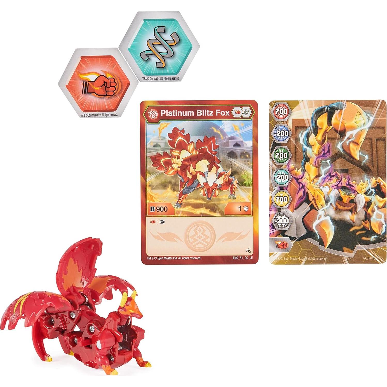 Bakugan Leyendas Platino - 1 Bakugan, 2 BakuCores, Tarjetas