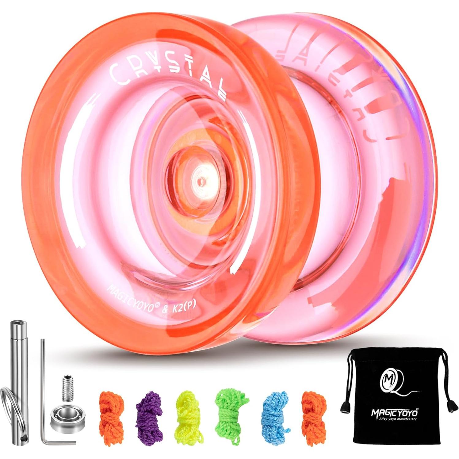 Yoyo MAGICYOYO K2 Plus Cristal Naranja para Trucos