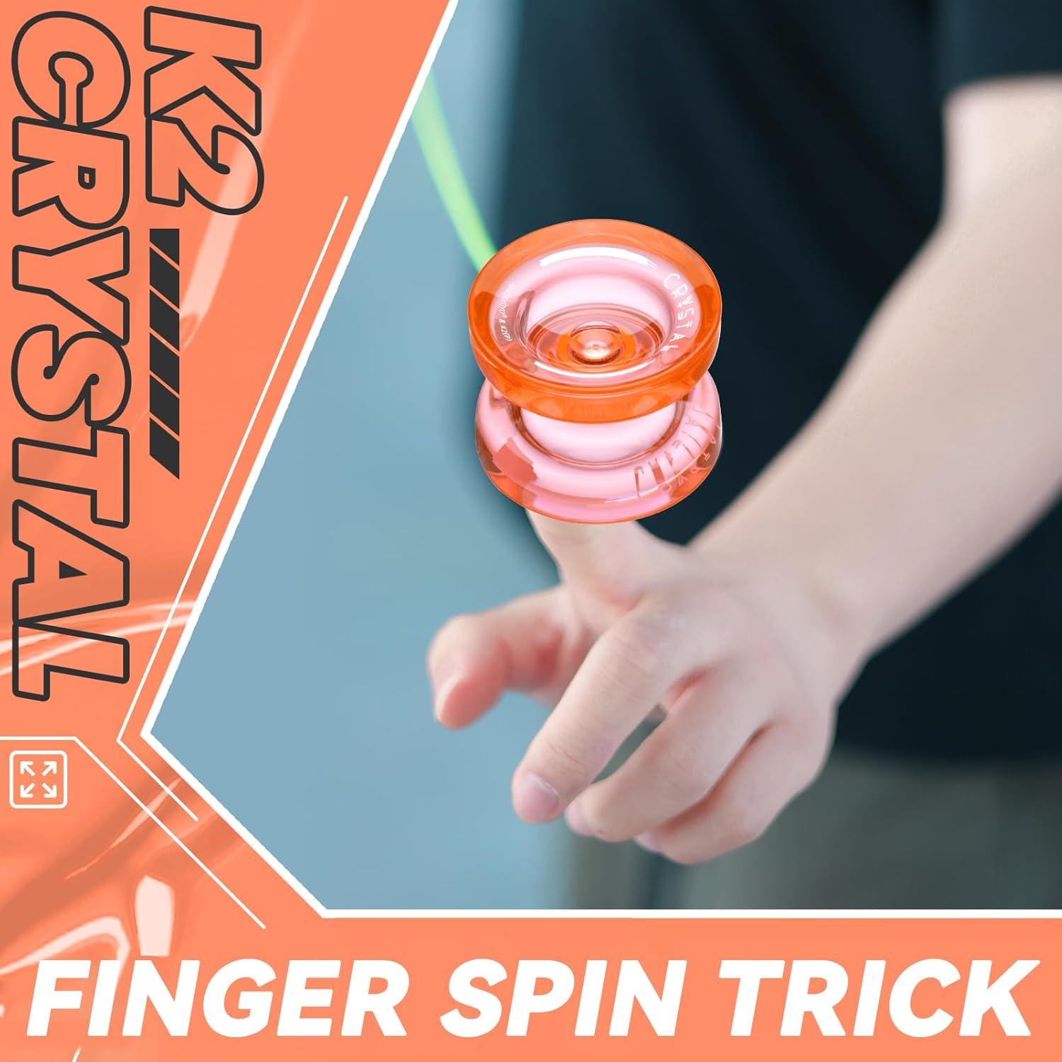 Yoyo MAGICYOYO K2 Plus Cristal Naranja para Trucos