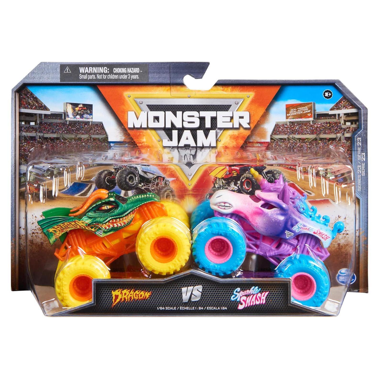 Monster Jam Camiones Monstruo 1:64 Spin Master - Paquete 2
