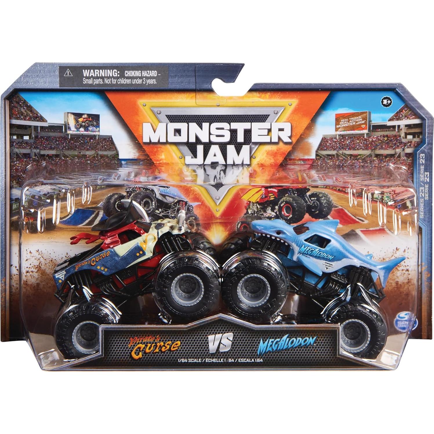 Monster Jam Camiones Monstruo 1:64 Spin Master - Paquete 2