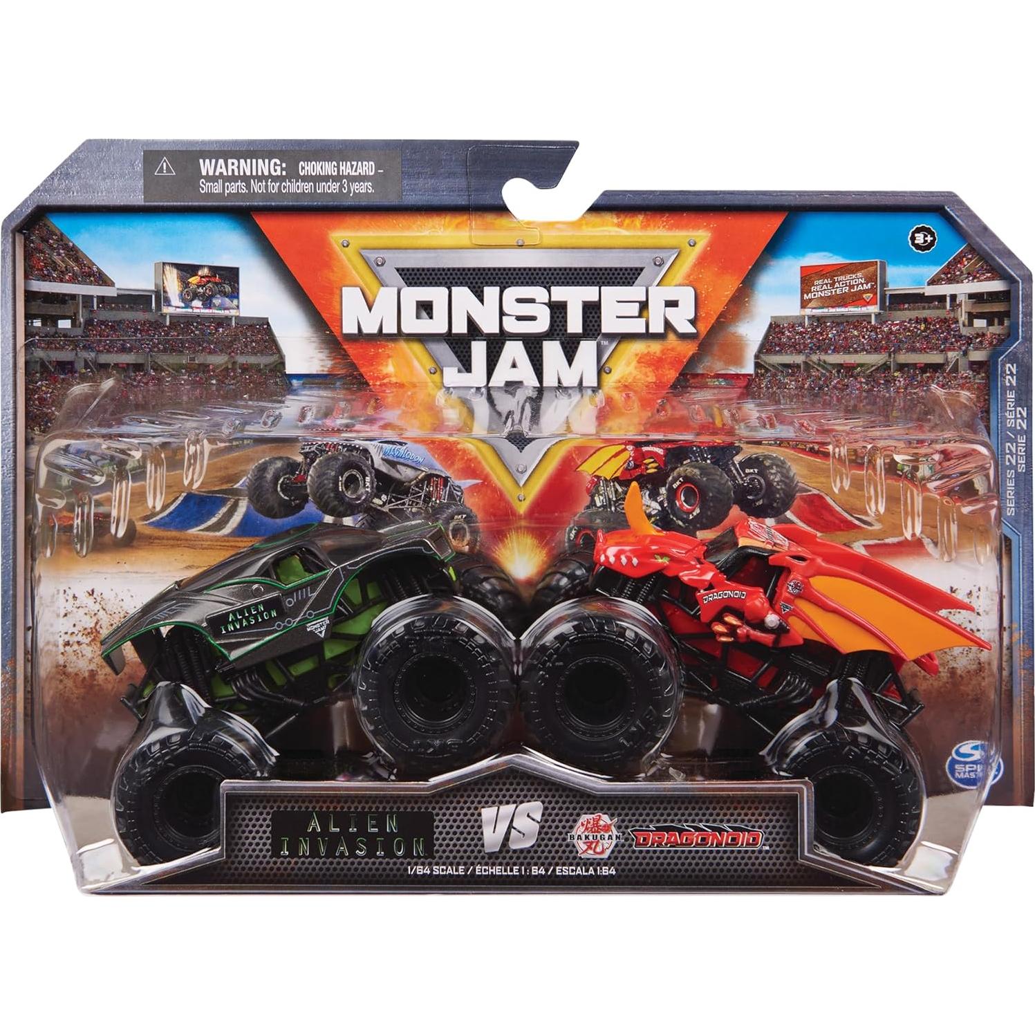 Monster Jam Camiones Monstruo 1:64 Spin Master - Paquete 2