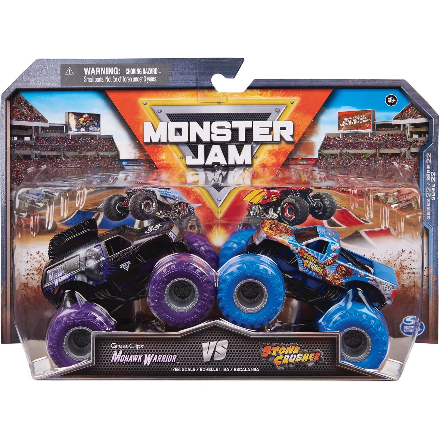 Monster Jam Camiones Monstruo 1:64 Spin Master - Paquete 2