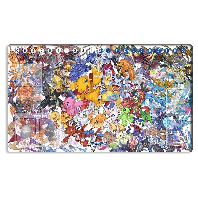 Tapete de Juego Mlikemat Digimon 60.96x35.56 cm + Bolsa Gratis