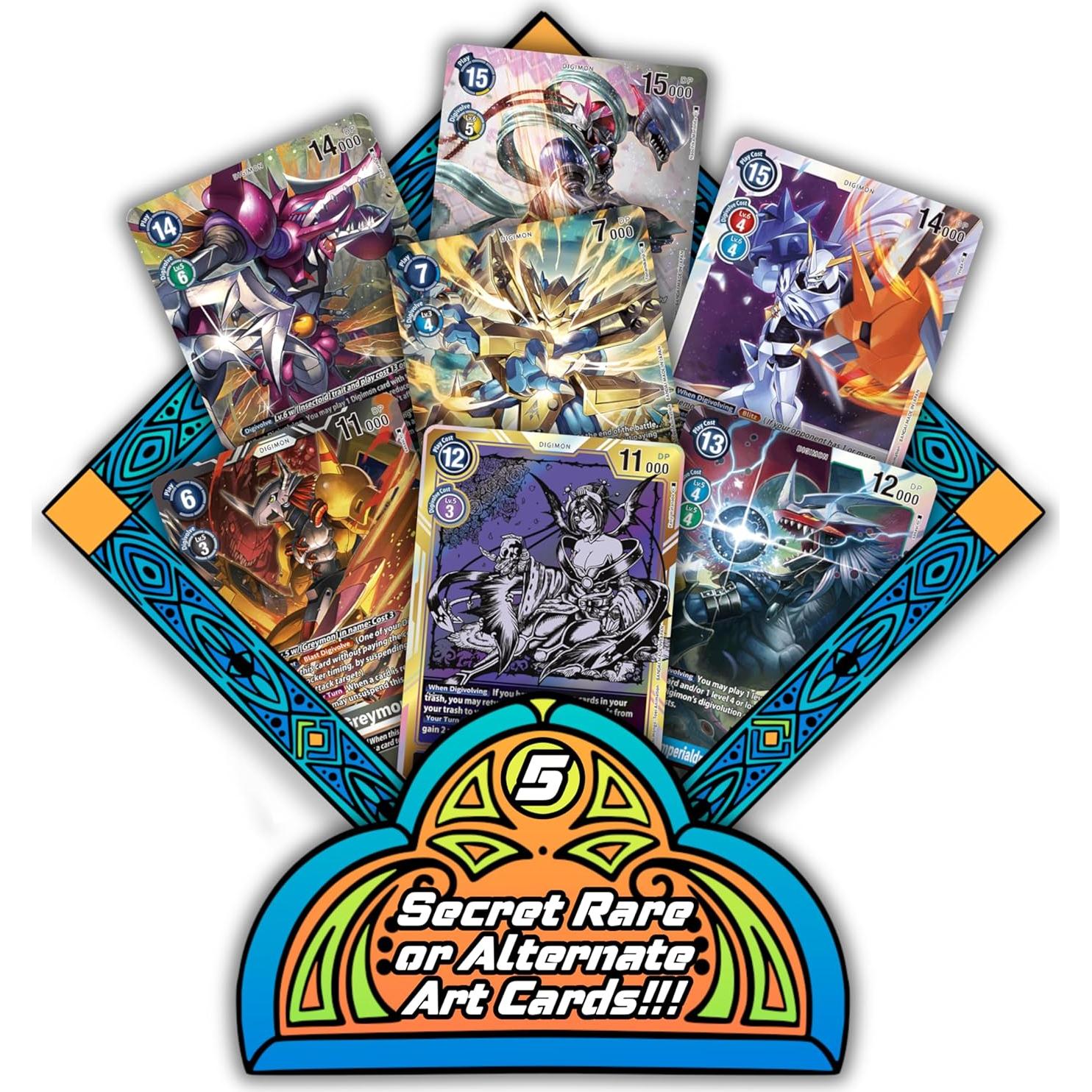 Paquete de Cartas Digimon TCG Elements | 100 Cartas Auténticas