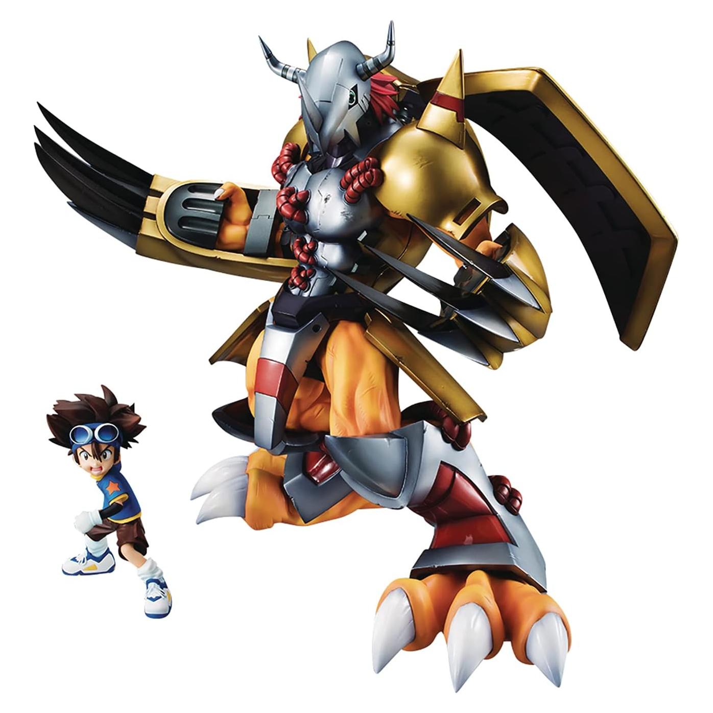 Figura Megahouse Digimon Adventure Wargreymon y Taichi
