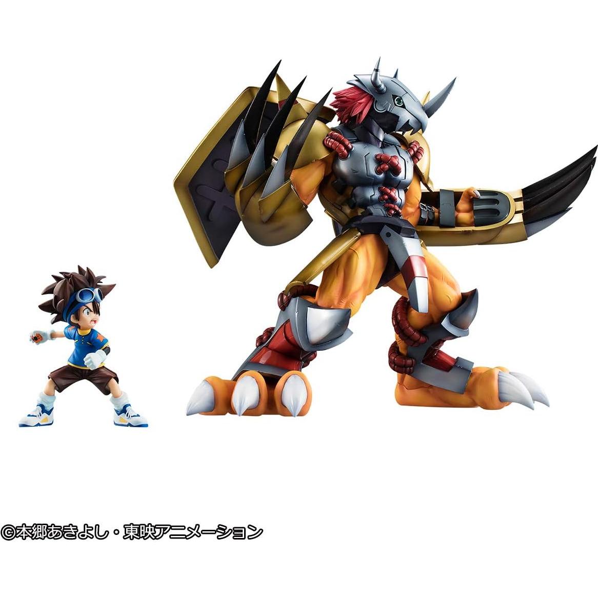 Figura Megahouse Digimon Adventure Wargreymon y Taichi