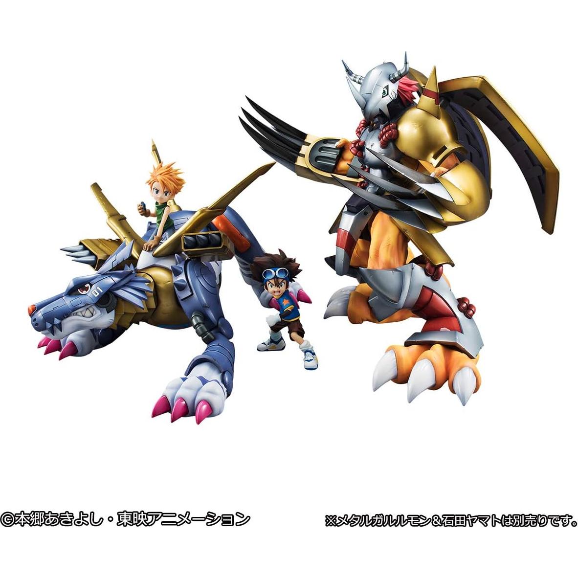 Figura Megahouse Digimon Adventure Wargreymon y Taichi