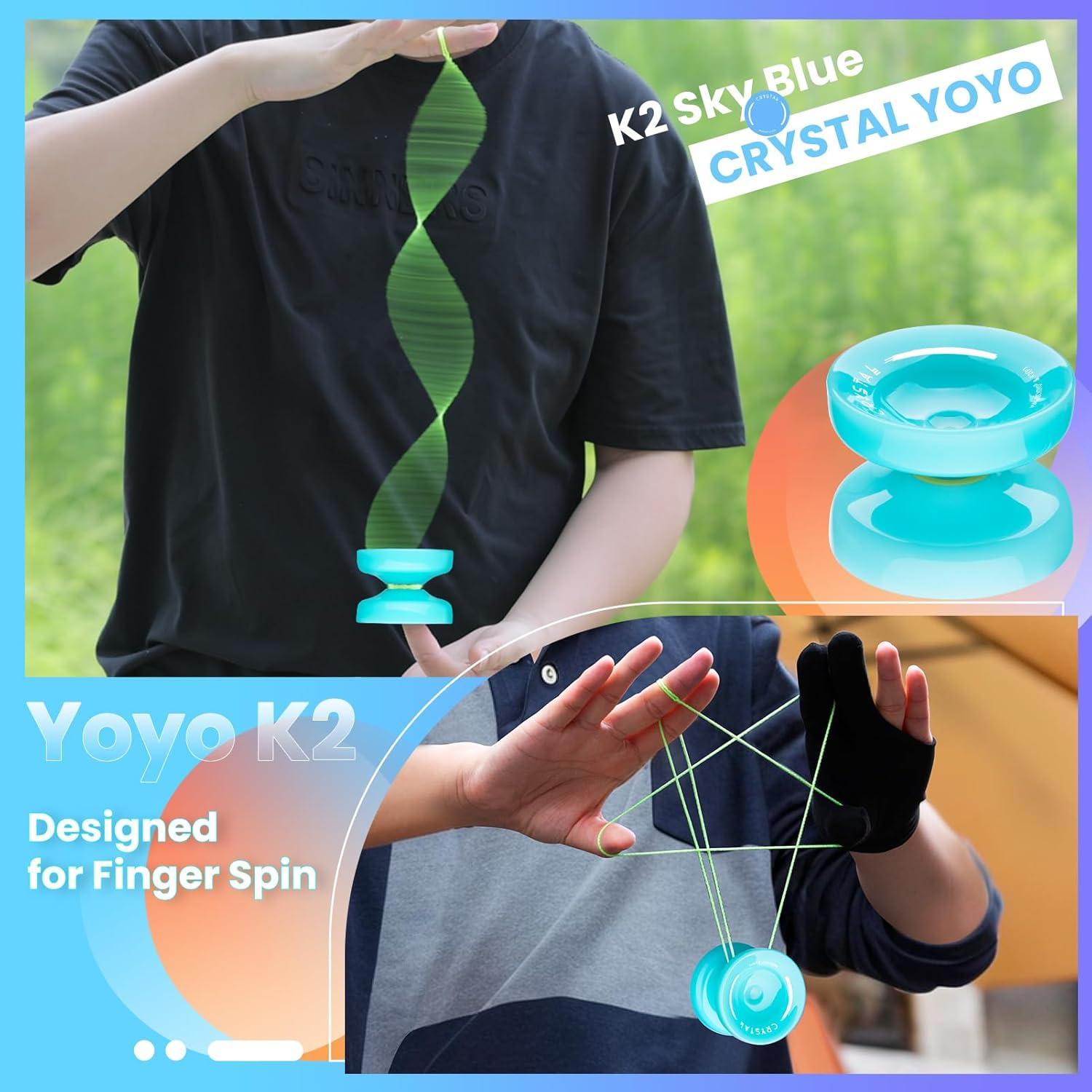Yoyo MAGICYOYO K2 Azul Cielo para Niños y Principiantes