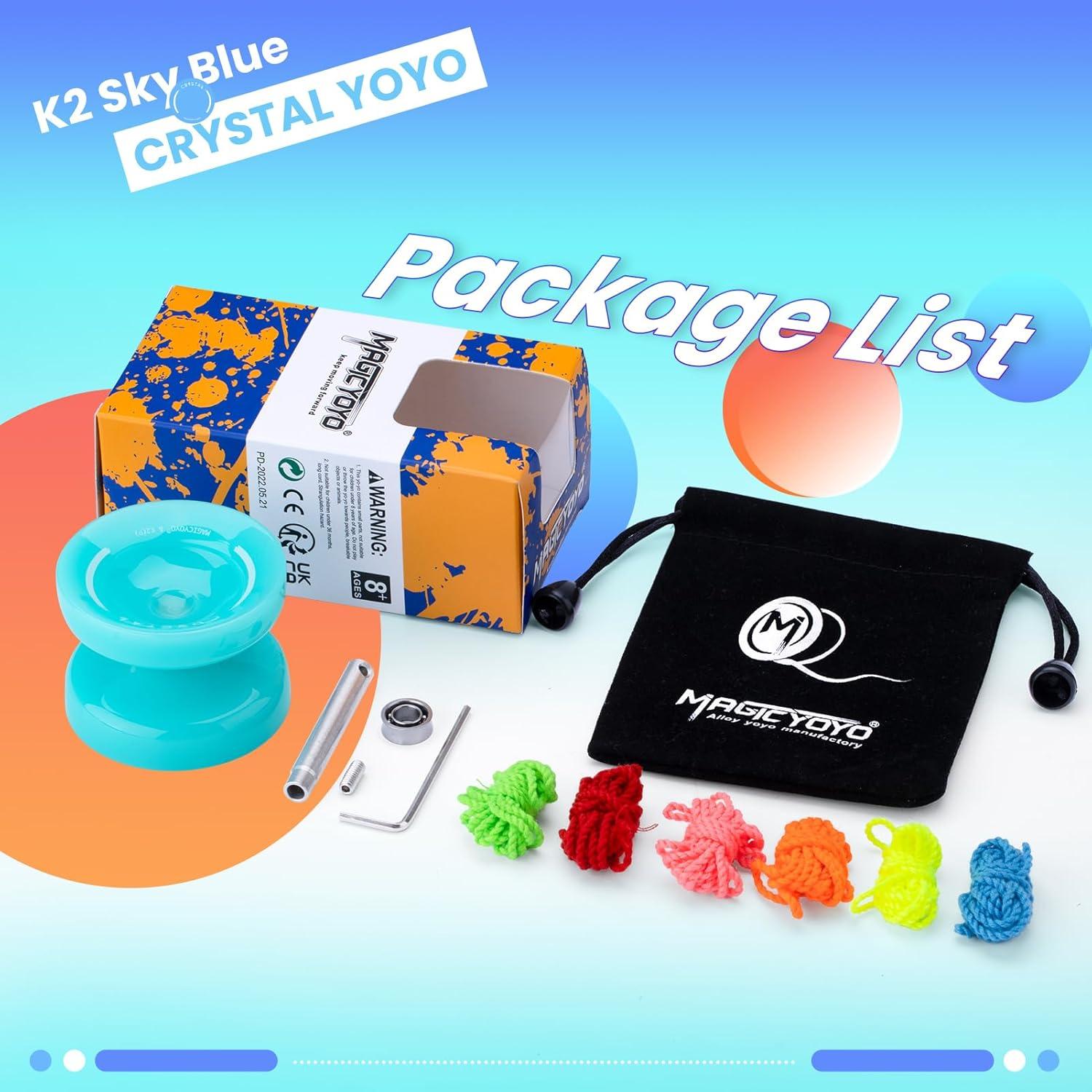 Yoyo MAGICYOYO K2 Azul Cielo para Niños y Principiantes